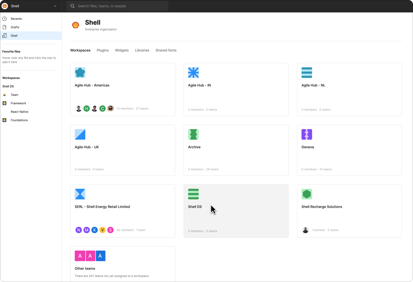 Designers - Join Shell DS in Figma - Step 1