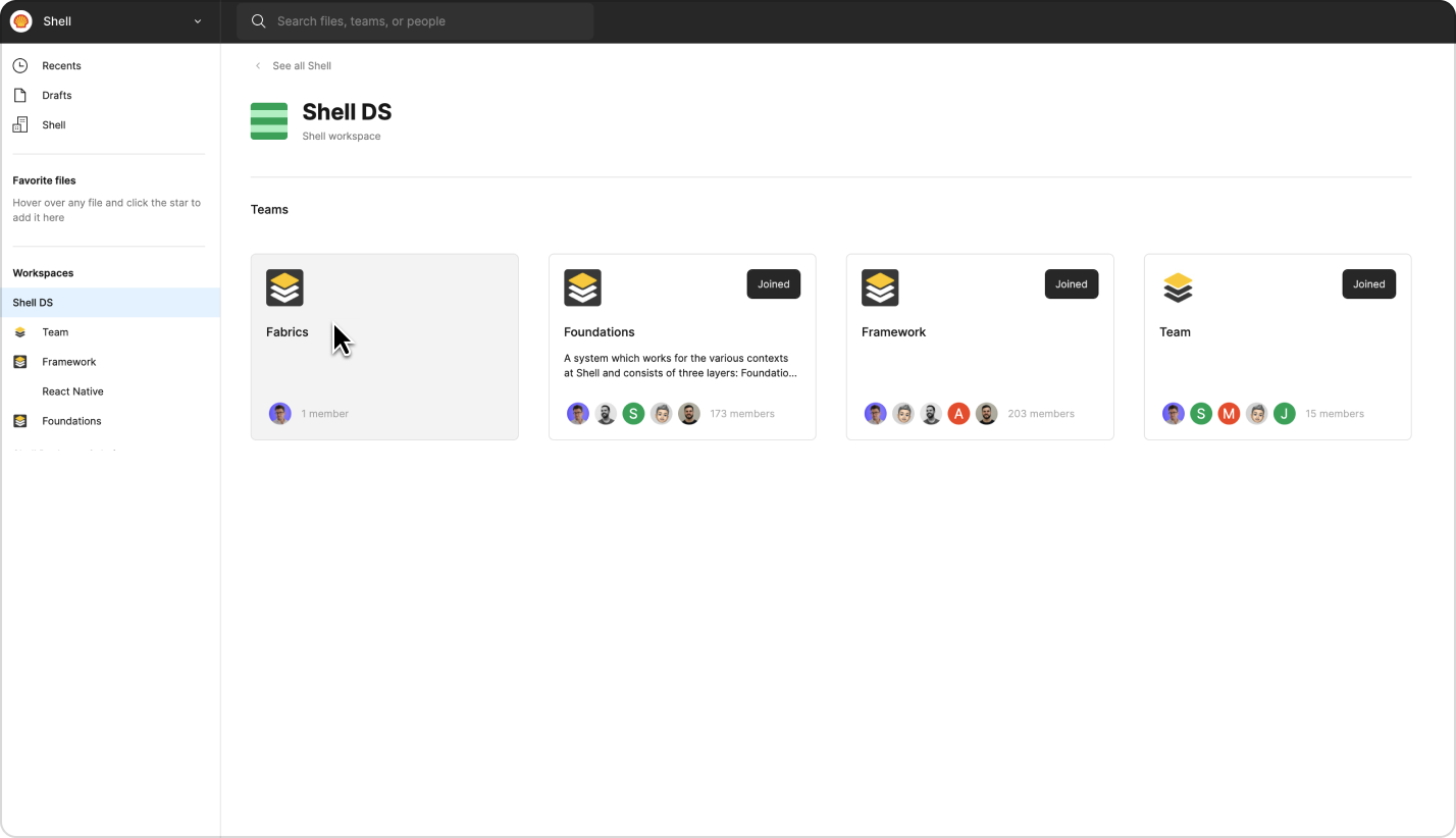 Designers - Join Shell DS in Figma - Step 2